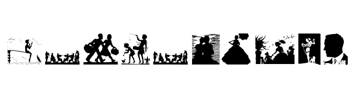 SilhouettenPeople  Free Fonts Download