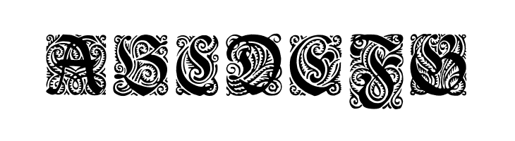 Ehmcke-Fraktur Initialen  Free Fonts Download