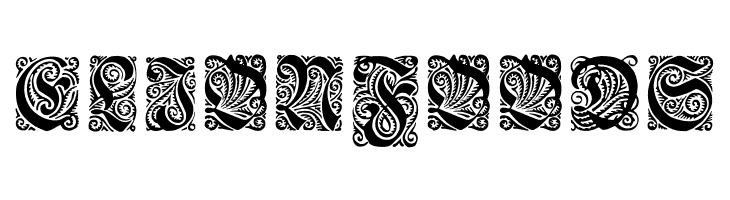Ehmcke-Fraktur Initialen  Free Fonts Download