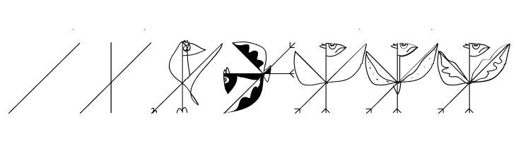 StrokeToBirds  Free Fonts Download