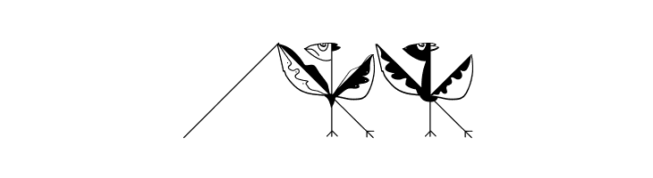 StrokeToBirds  Free Fonts Download