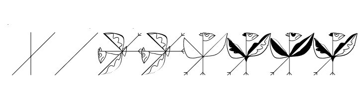 StrokeToBirds  Free Fonts Download