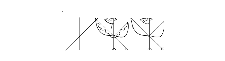 StrokeToBirds  Free Fonts Download