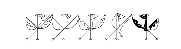 StrokeToBirds  Free Fonts Download