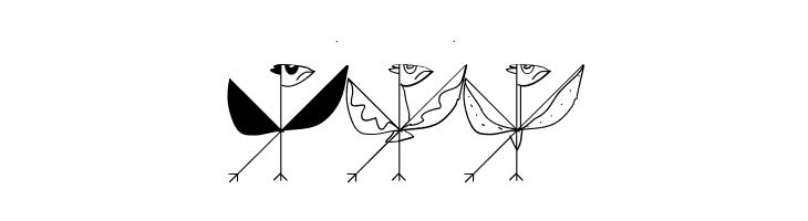 StrokeToBirds  Free Fonts Download