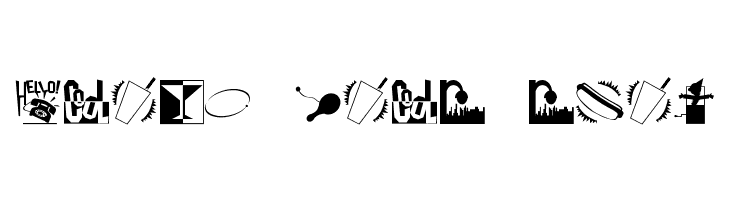 Nifty 50's Icons 2 JL  Free Fonts Download