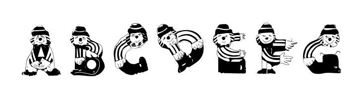 ClownsAlphaBeta  Free Fonts Download