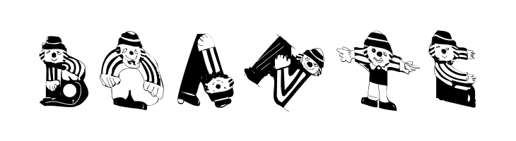 ClownsAlphaBeta  Free Fonts Download