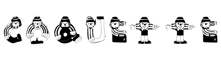 ClownsAlphaBeta  Free Fonts Download