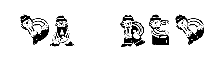 ClownsAlphaBeta  Free Fonts Download