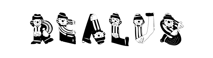 ClownsAlphaBeta  Free Fonts Download