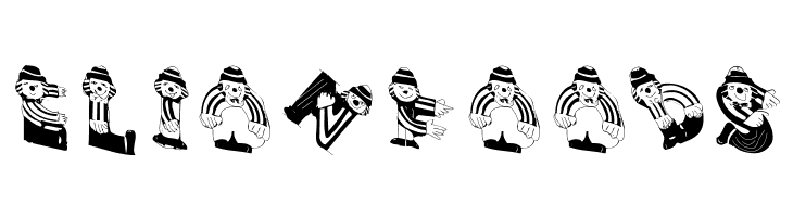 ClownsAlphaBeta  Free Fonts Download