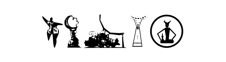 ModernArtBats  Free Fonts Download