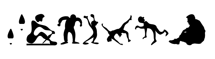 SomeTypesSilhous  Free Fonts Download