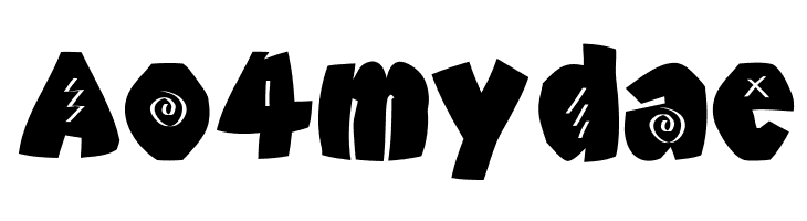 Ao4mydae AxeBlack Font
