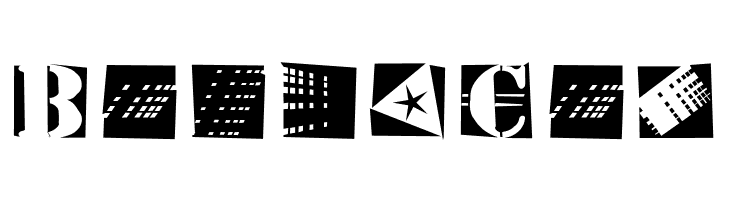 StencilBricksRandom  Free Fonts Download