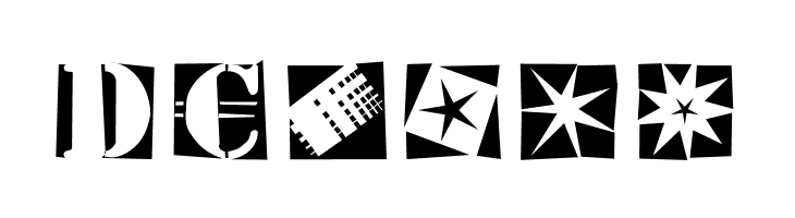 StencilBricksRandom  Free Fonts Download