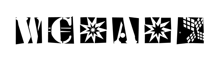 StencilBricksRandom  Free Fonts Download