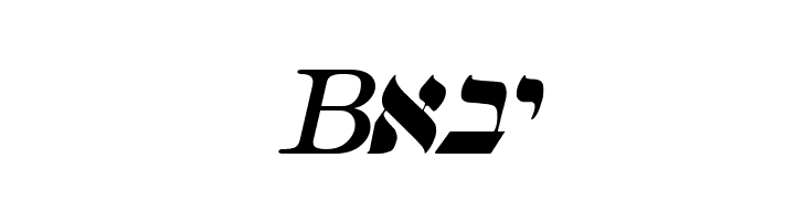 Hebrew Italic  Free Fonts Download