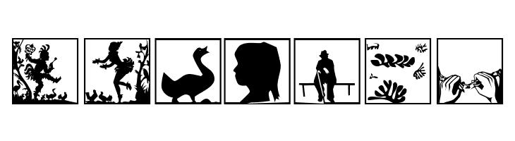 Scherenschnitt OSeven  Free Fonts Download