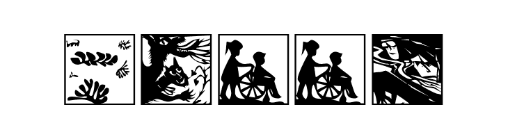 Scherenschnitt OSeven  Free Fonts Download