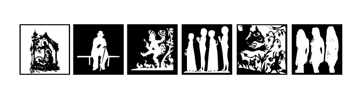 Scherenschnitt OSeven  Free Fonts Download