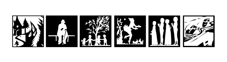 Scherenschnitt OSeven  Free Fonts Download