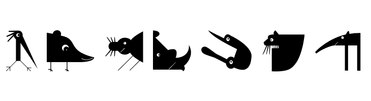VectorAnimals  Free Fonts Download