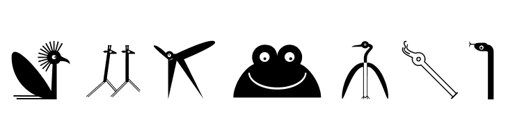 VectorAnimals  Free Fonts Download