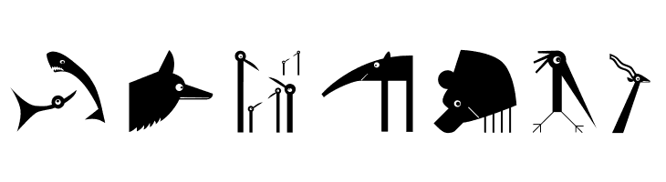 VectorAnimals  Free Fonts Download