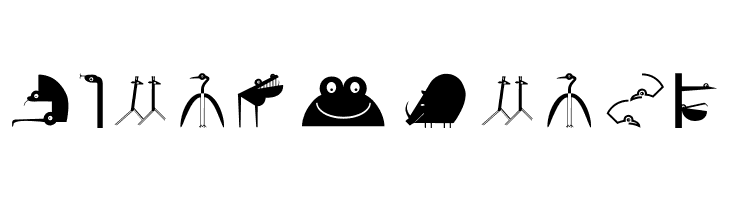 VectorAnimals  Free Fonts Download