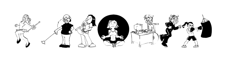 Hobbies  Free Fonts Download