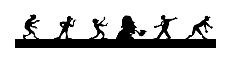 SilhouettesSocledTwo  Free Fonts Download