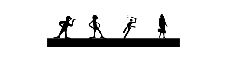 SilhouettesSocledTwo  Free Fonts Download