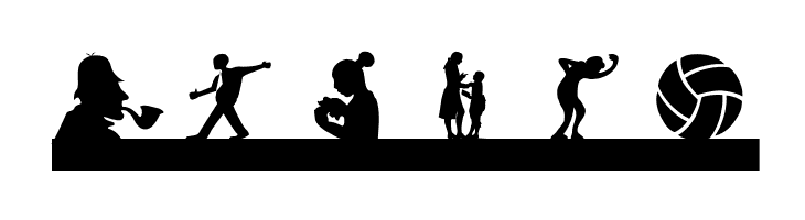 SilhouettesSocledTwo  Free Fonts Download