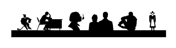 SilhouettesSocled  Free Fonts Download