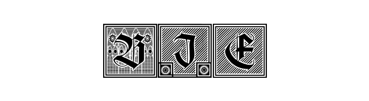Holzschnitt-Initialen  Free Fonts Download