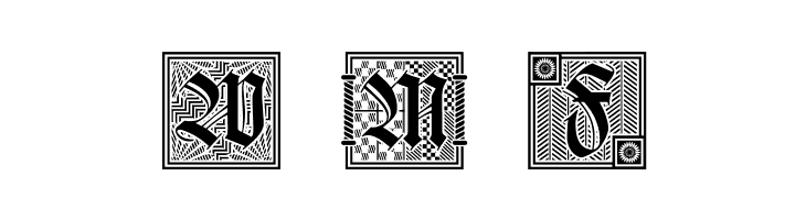 Holzschnitt-Initialen  Free Fonts Download