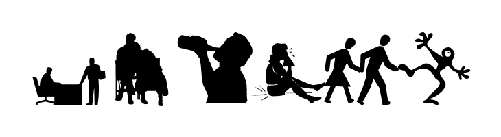 Silhouettes03  Free Fonts Download