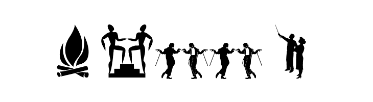 Silhouettes03  Free Fonts Download