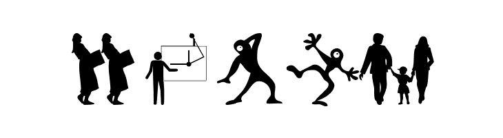 Silhouettes03  Free Fonts Download