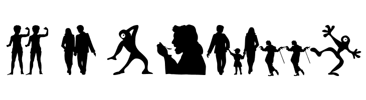 Silhouettes03  Free Fonts Download