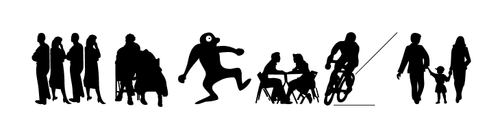 Silhouettes03  Free Fonts Download