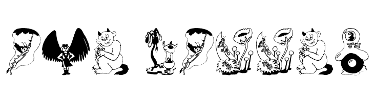 SpaceBeingsTwo  Free Fonts Download