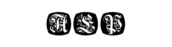 FrakturNitials  Free Fonts Download
