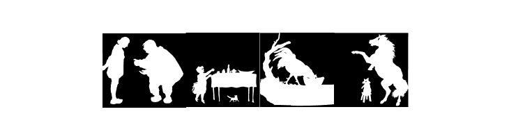 SilhouetteSquaresInvers  Free Fonts Download