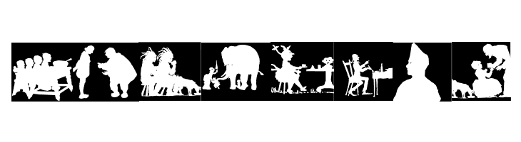 SilhouetteSquaresInvers  Free Fonts Download