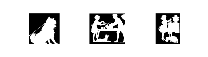 SilhouetteSquaresInvers  Free Fonts Download