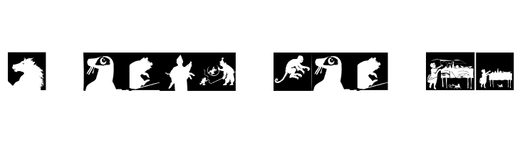 SilhouetteSquaresInvers  Free Fonts Download