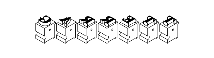 LeadTypeRightInked  Free Fonts Download